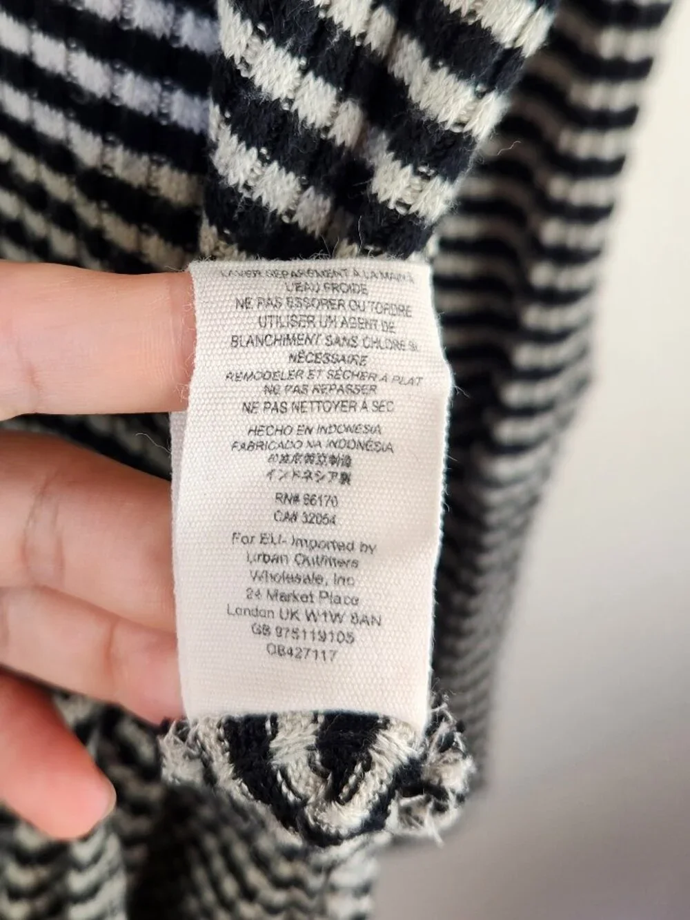 Free People We the Free Boho Knit Striped Henley Tunic Top sz S